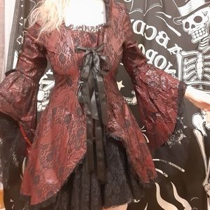 Lip Service Duchesses De Sade Vinyl & Lace Dress